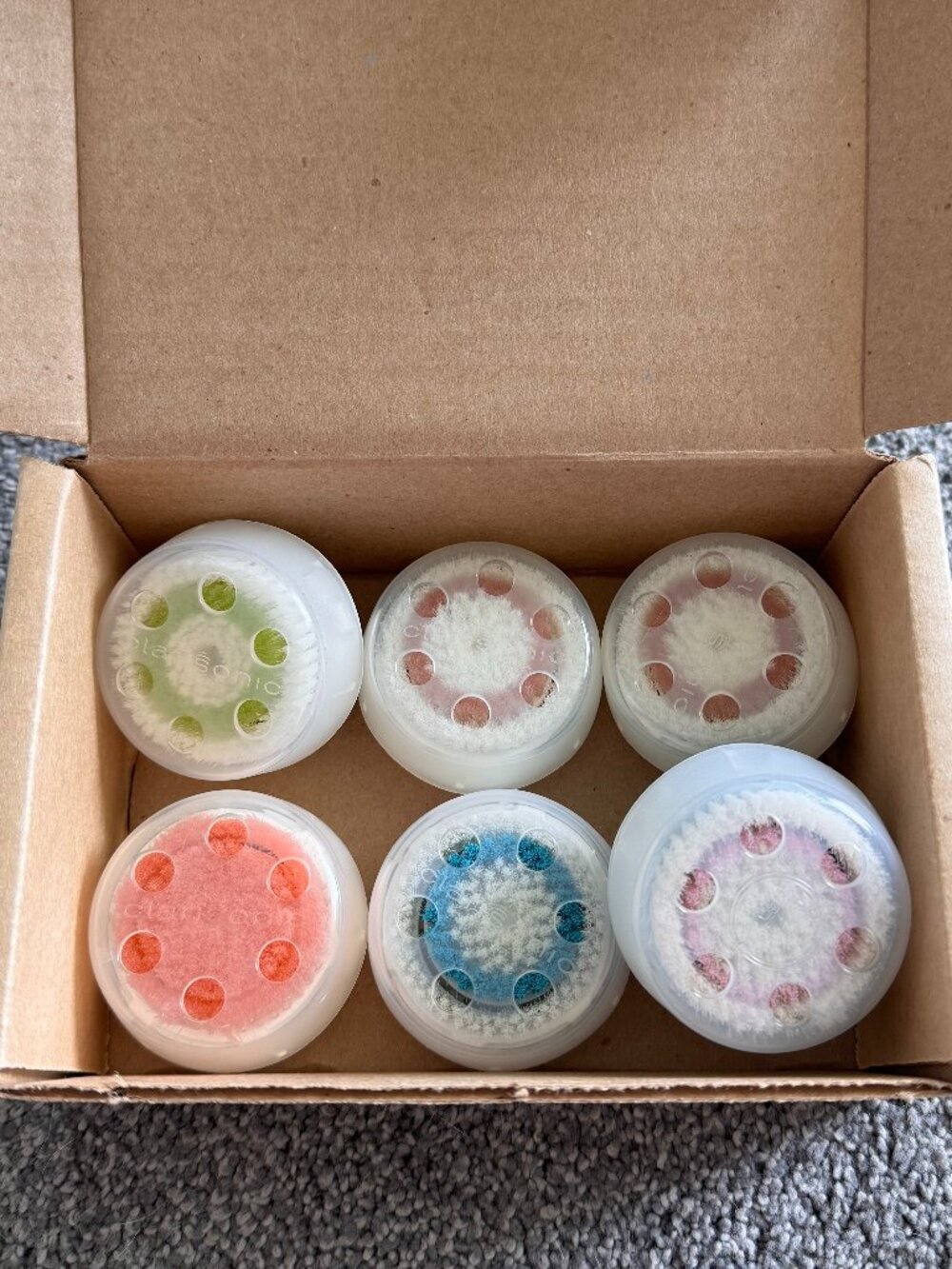 Clarisonic Genuine Replacement Brush Heads 6 Pack Assorted NEW Discontinued